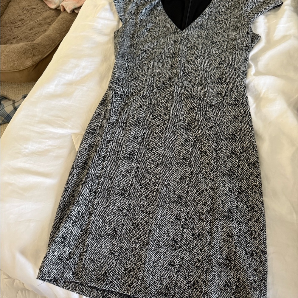 Express Black and White Mini Dress